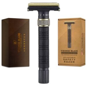 Vikings Blade Adjustable Safety Razor – Luxury Grooming Tool for Men
